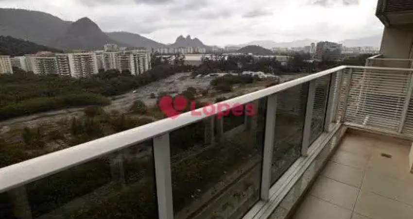 Lopes b2e aluga apartamento ilha pura- milenio- edificio chicago- 2 quartos sendo 2 suites, ampla sala com varando, andar alto 79m2. r$ 5500,00 + taxas