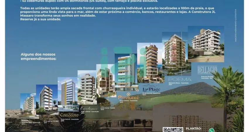 APARTAMENTO APENAS 100m DO MAR  -  EDIFÍCIO BELLAGIO