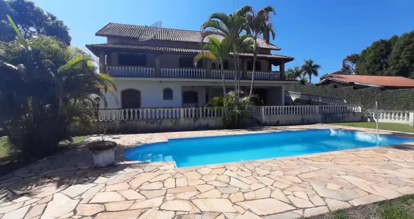 Chácara no Residencial Porta do Sol, casa com 3 dorm, sendo 1 suíte, piscina, mobiliada, escritório, pé direito alto com vista