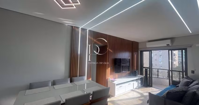 Apartamento à venda na Ponta da Praia, Santos-SP: 2 quartos, 1 sala, 2 banheiros, 1 vaga, 98 m² de área.