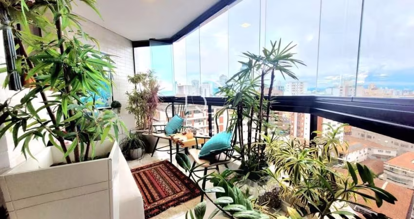 Imperdível oportunidade: Apartamento de luxo à venda em Santos-SP, Ponta da Praia - 3 quartos, 2 suítes, 1 sala, 6 banheiros, 2 vagas de garagem, 185m² de área.