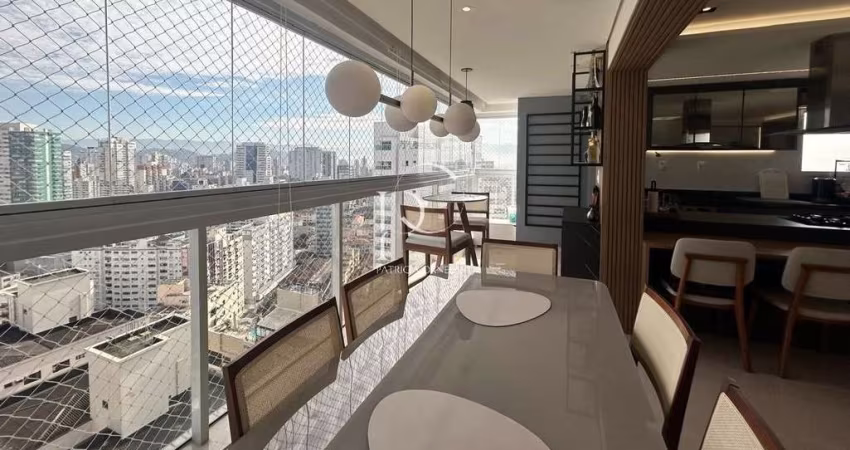 Apartamento de Luxo com 3 Suítes e 2 Vagas - Santos/SP, Boqueirão - 136m² - Venda ou Locação