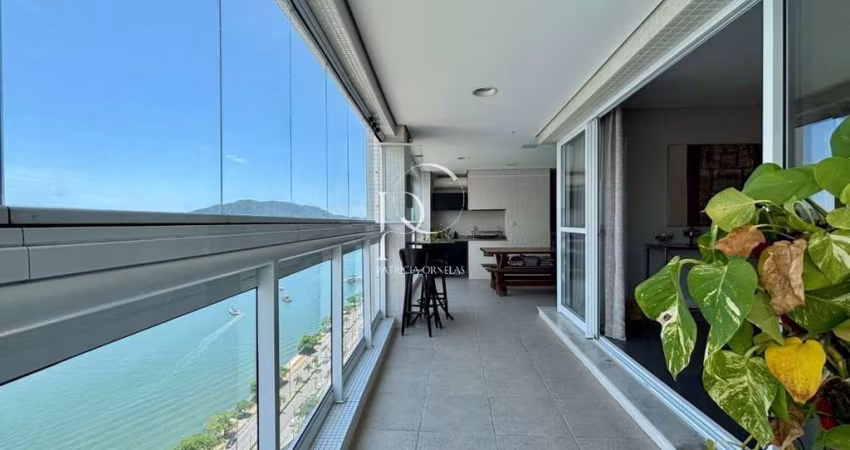 Imperdível oportunidade de adquirir apartamento de luxo na Ponta da Praia, Santos-SP: 3 quartos, 3 suítes, 1 sala, 5 banheiros, 189m²