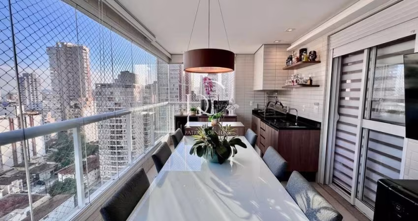 Imperdível oportunidade: Apartamento de 3 quartos, 3 suítes na Vila Rica, Santos-SP, com 128m² e 2 vagas de garagem. Venha conferir!