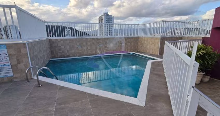 Cobertura duplex com piscina, churrasqueira - Canal 3 Santos