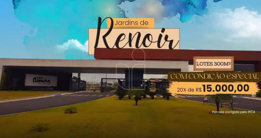 Oportunidade lotes residenciais condomínio jardins de renoir - marília, sp