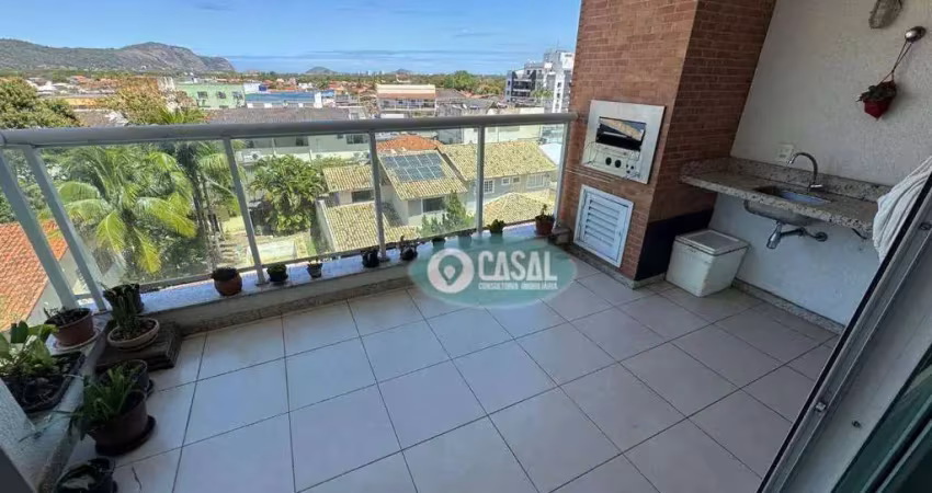 Apartamento com 02 quartos, varandão com churrasqueira e vista para lagoa de itaipu!