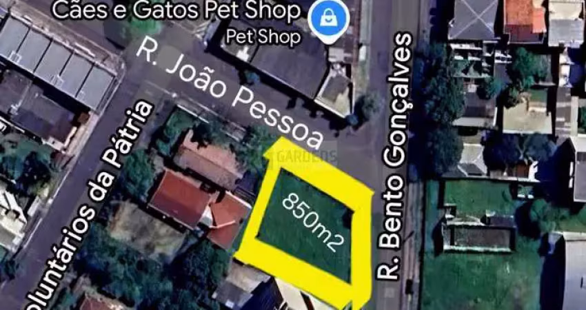 Otimo terreno comercial de esquina na av bento gonçalves em novo hamburgo