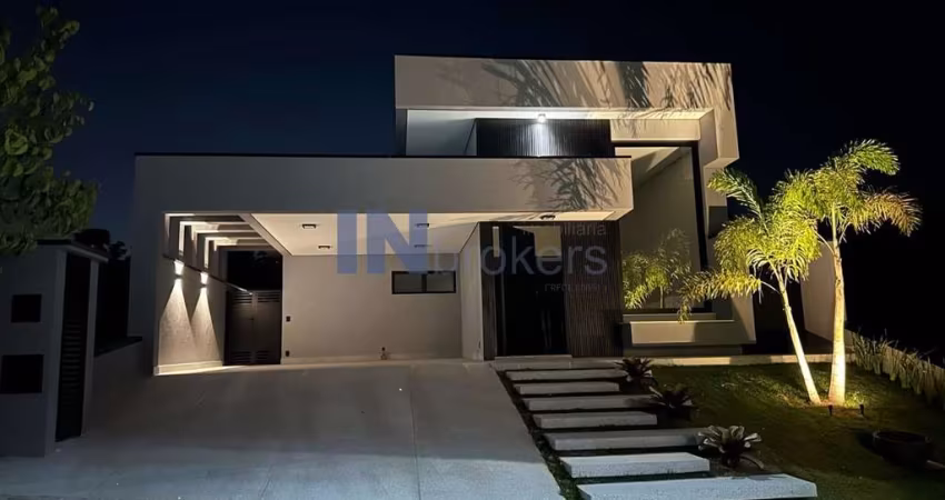 Casa Alto Padrão de 174m² - 3 dorm, 1 suíte com closet, depósito, aquec. solar, 2 vagas - à venda no Condomínio Residencial Pecan, em Itupeva-SP!!