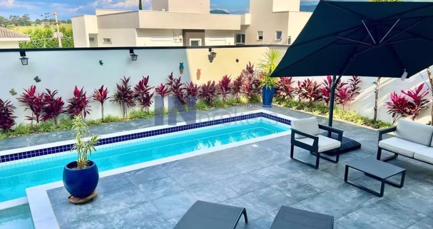 Linda casa no condomínio Reserva da Serra, Medeiros/ Jundiaí/ Sp, 425,00m2, 5 suítes, piscina, área de laser completa, área verde, ótima localização .