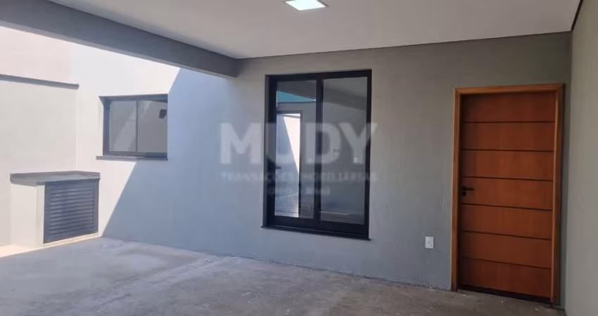 Casa térrea com 2 Dorms sendo 1 suite, 150m2 de terreno, nova em Indaiatuba SP