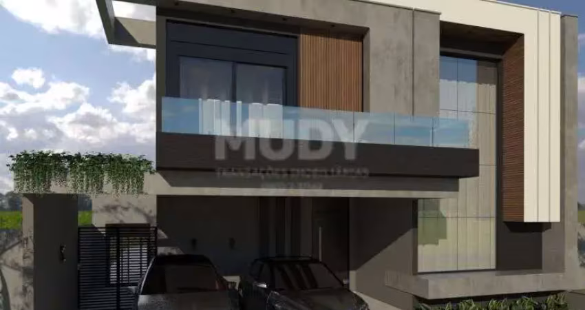 RESIDENCIAL DUAS MARIAS - Sobrado em Condomínio de alto padrão em Indaiatuba, SP - 4 suítes, escritório, closet e piscina