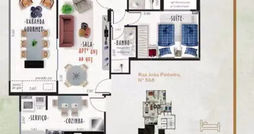 Cobertura com 4 suítes à venda, 161 m² por r$ 1.490.000 - jardim glória - juiz de fora/mg