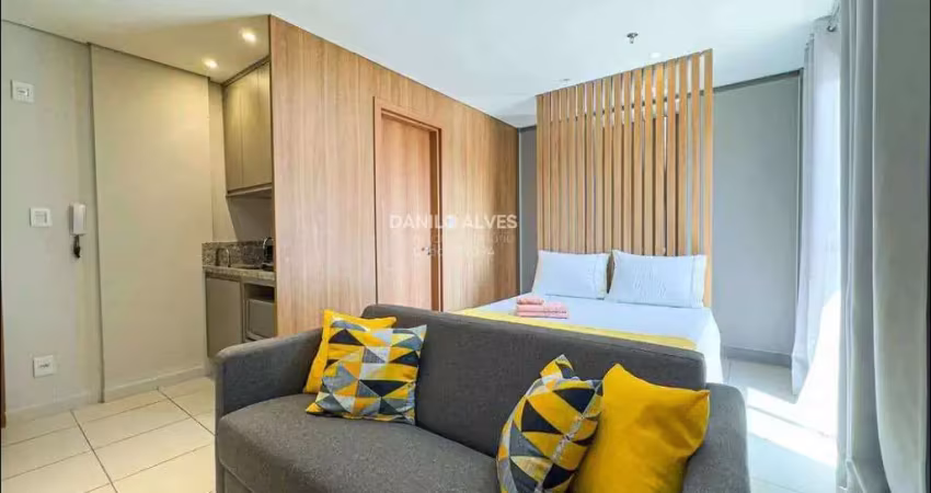 Apartamento para alugar, no edificio monte santo,  em ribeirão preto, nova aliança, com 1 quarto, 27m²