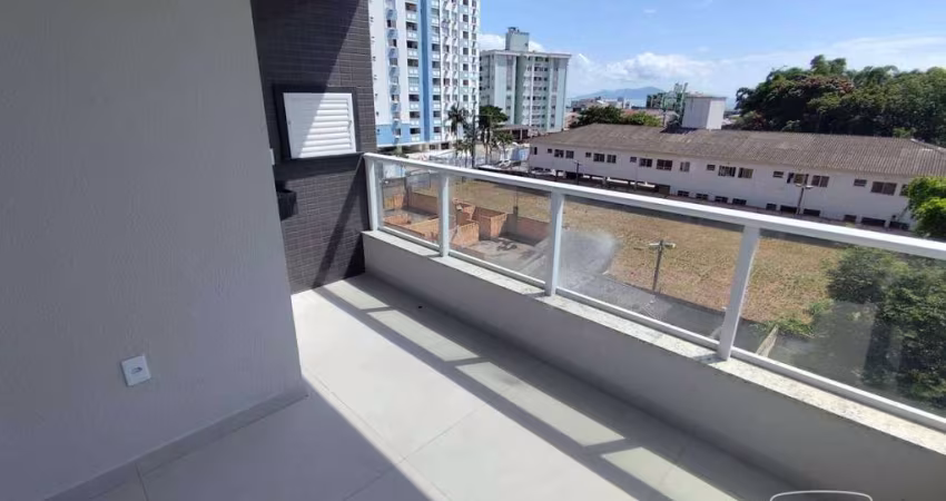 Apartamento com 2 dormitórios para alugar, 78 m² por R$ 3.709,38/mês - Barreiros - São José/SC