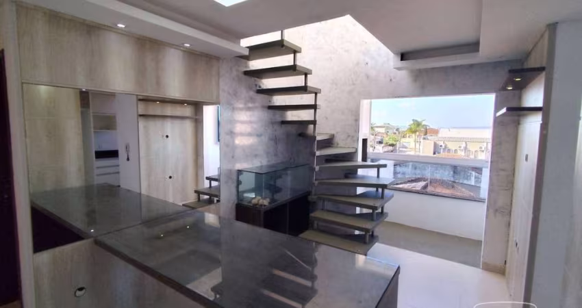 Apartamento com 3 dormitórios para alugar, 73 m² por R$ 3.102,65/mês - Ipiranga - São José/SC