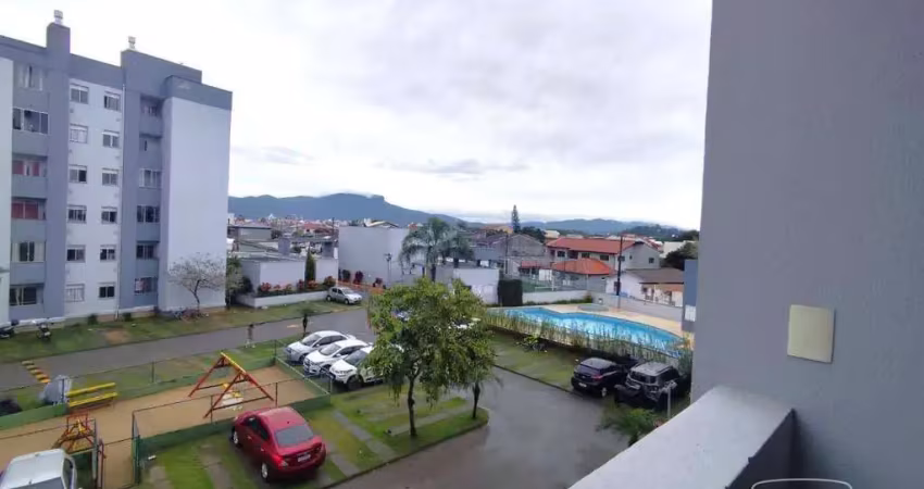 Apartamento com 2 dormitórios para alugar, 49 m² por r$ 2.109,56/mês - ponte do imaruim - palhoça/sc