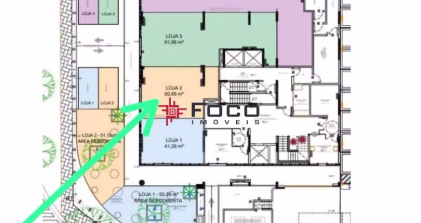 Loja comercial - Costa Norte - Jardim Aquarius - 51m²