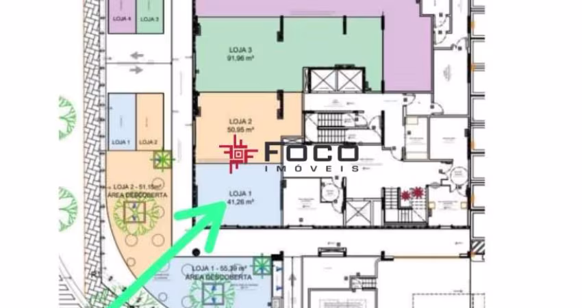 Loja comercial - Costa Norte - Jardim Aquarius - 41m²