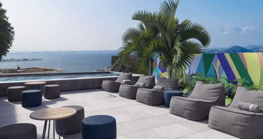 Studio no centro do rio – pronto para morar ou investir | lazer completo