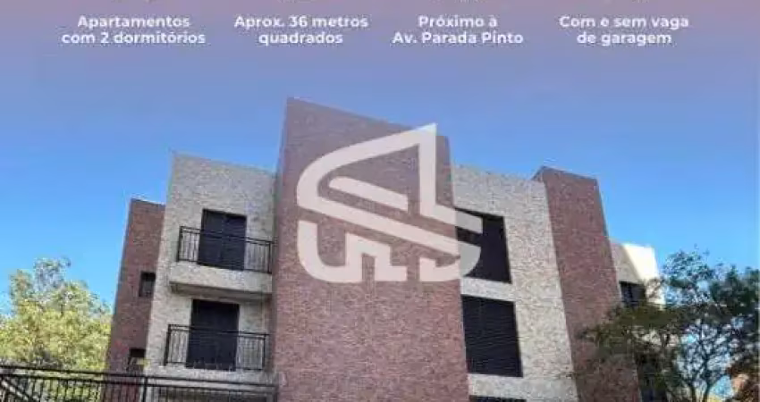 Apartamento novo para locacao aproximadamente 36 m2, sendo 2 dormitorios com vaga de garagem na rua gen. isidoro dias lopes, 100.