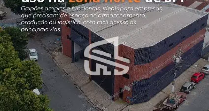 Galpoes amplos de 300 a 500m2 — prontos para uso na zona norte de sp!