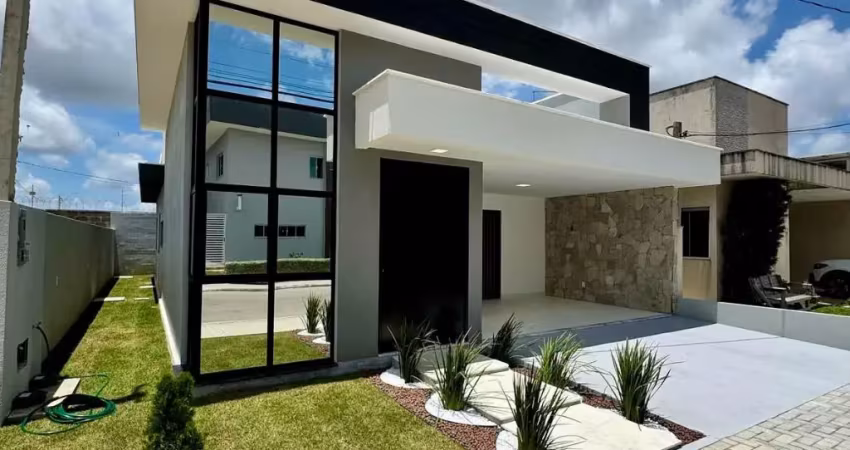 Casa térrea no cond. ecoville com três suítes - 119 m2 - r$610.000,00 -  whatsapp:84 9.9145.9638