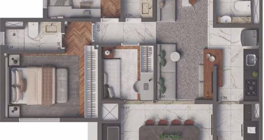 Apartamento para venda com 83m² com 3 quartos no Ipiranga - São Paulo - SP
