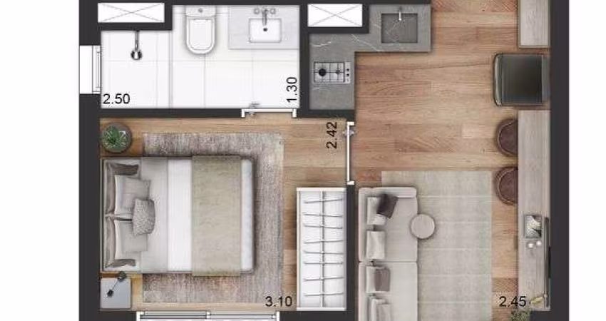 Studio para venda com 33 metros quadrados com 1 quarto em Vila Clementino - São Paulo - SP