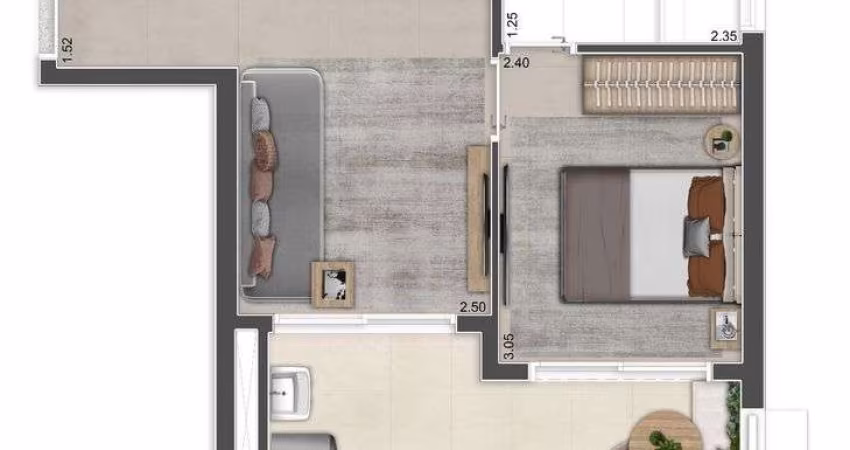 Studio para venda tem 36 metros quadrados com 1 quarto em Perdizes - São Paulo - SP