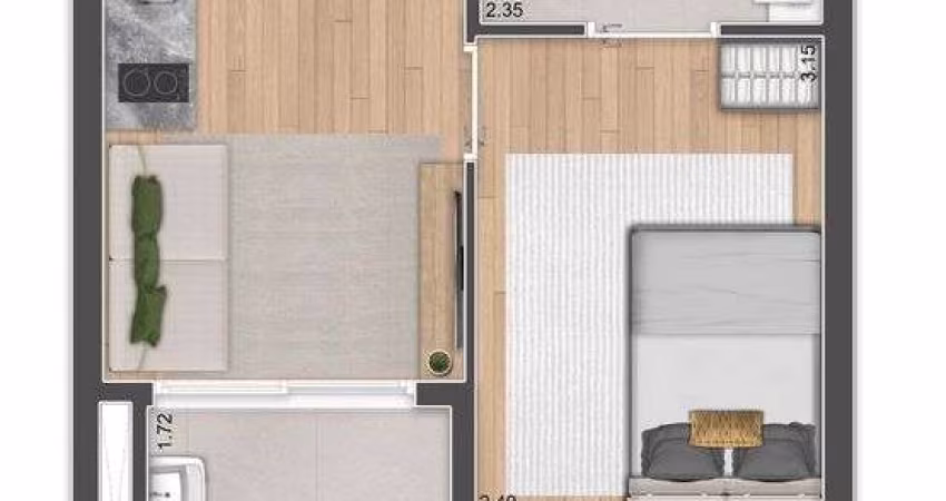 Studio para venda com 33 metros quadrados com 1 quarto em Perdizes - São Paulo - SP