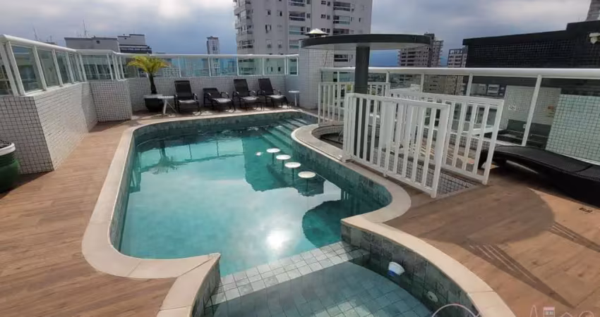 Apartamento para venda em praia grande, canto do forte, 2 dormitórios, 1 suíte, 2 banheiros, 2 vagas