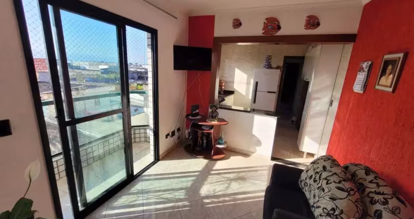 Apartamento para venda em praia grande, tupi, 1 dormitório, 1 banheiro, 1 vaga
