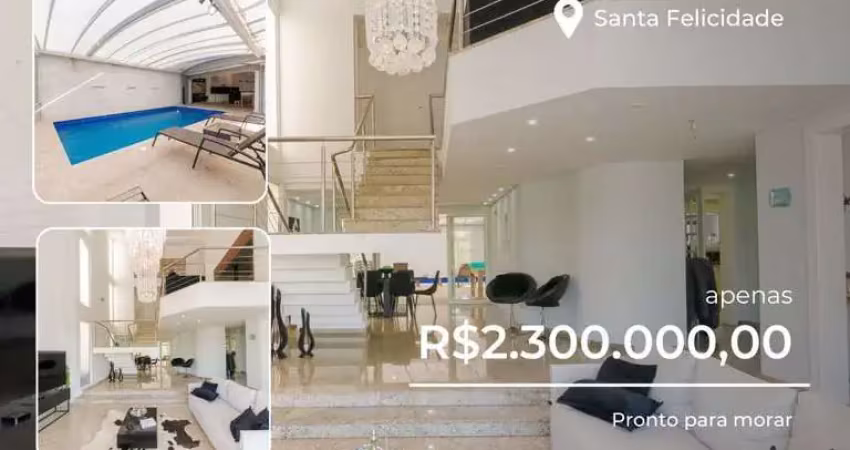Casa em condomínio fechado com 5 quartos à venda na Rua Saturnino Miranda, 315, Santa Felicidade, Curitiba