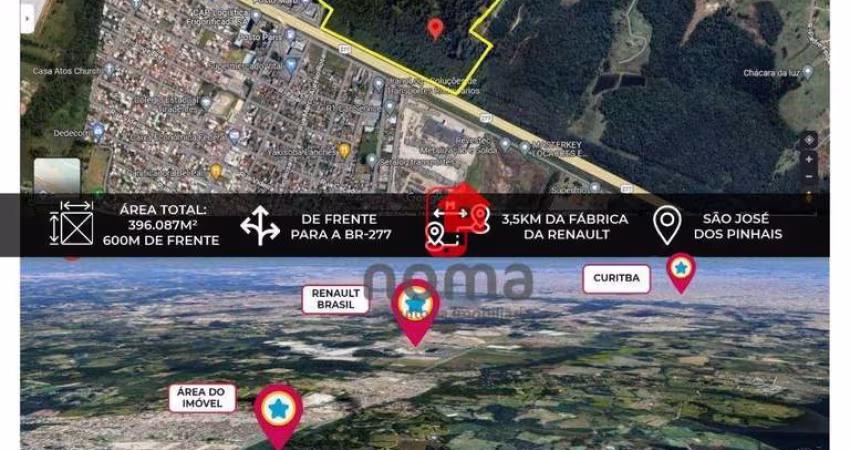Área à venda, 396087 m² por R$ 11.950.000,00 - Borda Do Campo - São José dos Pinhais/PR