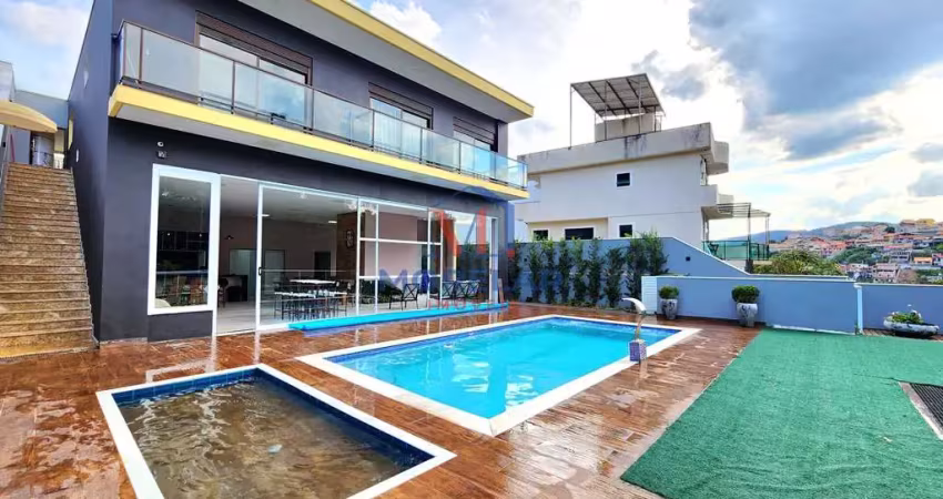 Estância da serra - casa de alto padrão em condomínio com 6 quartos à venda, 327m² - serra da cantareira - mairiporã/sp