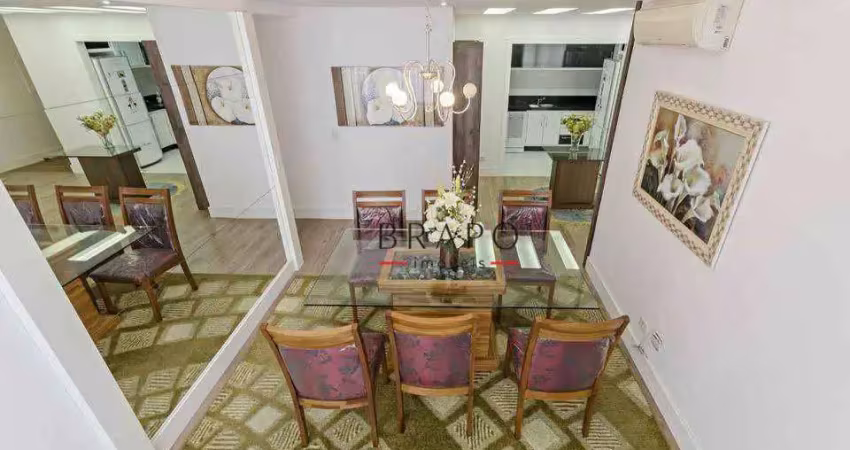 Apartamento com 3 dormitórios para alugar, 140 m² - campo comprido - curitiba/pr