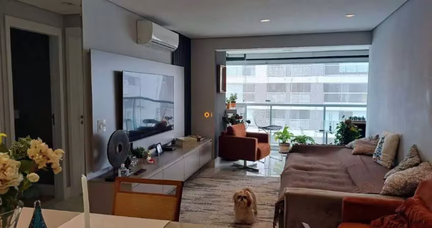 Apartamento 106 metros, 3 dormitóios 2 suítes, 2 vagas mobiliado