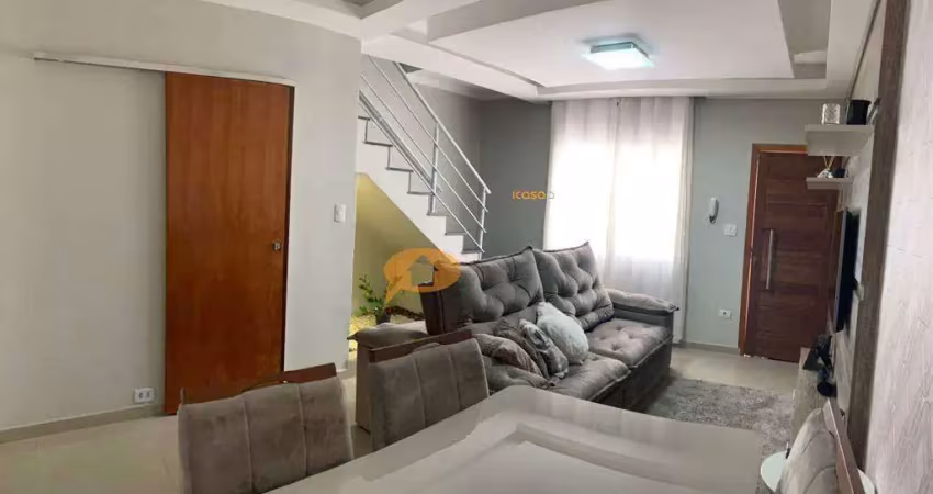 Sobrado em condomínio fechado na vila carrão, com 84 m², duas suítes lindas totalmente decoradas