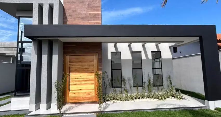Casa moderna com pé direito duplo e integração total dos ambientes