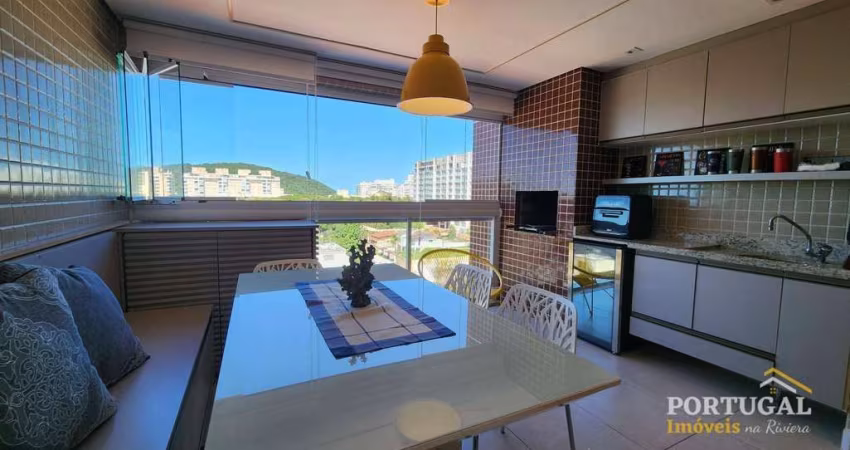 Apartamento à Venda em São Lourenço | 2/1 Suíte, 79m², 1 Vaga | Vista ao Mar, Varanda Gourmet Integrada, Reformado e Decorado, Próximo à Praia