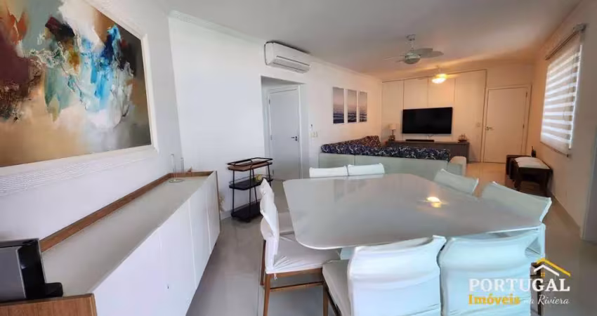 Apartamento à venda no módulo 6 da riviera de são lourenço | 196m², 4 suítes, 2 vagas | vista ao mar, churrasqueira, piscina, 100m da praia
