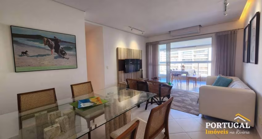 Apartamento à Venda no Módulo 8 da Riviera de São Lourenço | 94m², 3/1 Suíte, 2 Vagas | Churrasqueira, Cond. Novo, Piscina, Academia, Perto da Praia