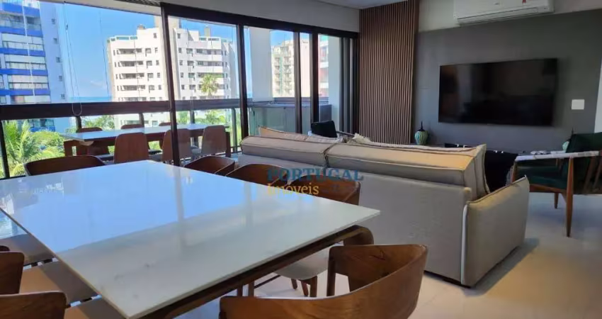 Apartamento com 3 dormitórios à venda, 117 m² por r$ 3.900.000,00 - riviera módulo 06 - bertioga/sp
