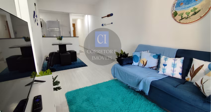 Apto NOVÍSSIMO - MOBILIADO, Praia Grande - Boqueirão - 2 dorm (1suíte), 1 vaga, Varanda Gourmet, Lazer Completo!