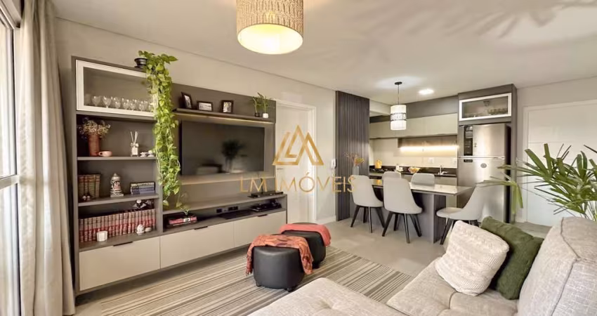 Exclusividade - Apartamento 2 dormitórios sendo 1 suíte, mobiliado, com sacada e