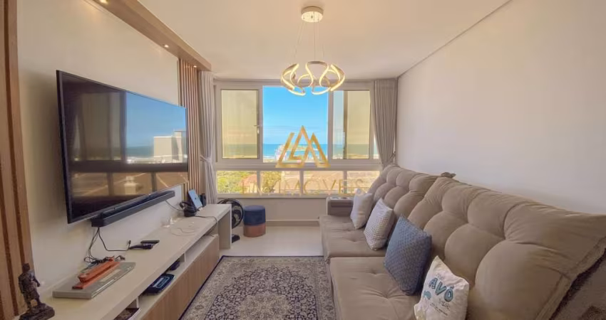Apartamento 3 dormitórios com suíte + lavabo, com linda vista mar no centro de I