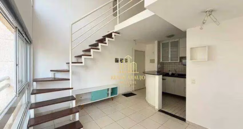 Apartamento duplex com 1 dormitório para alugar, 38 m² por r$ 3.543,43/mês - vila leopoldina - são paulo/sp