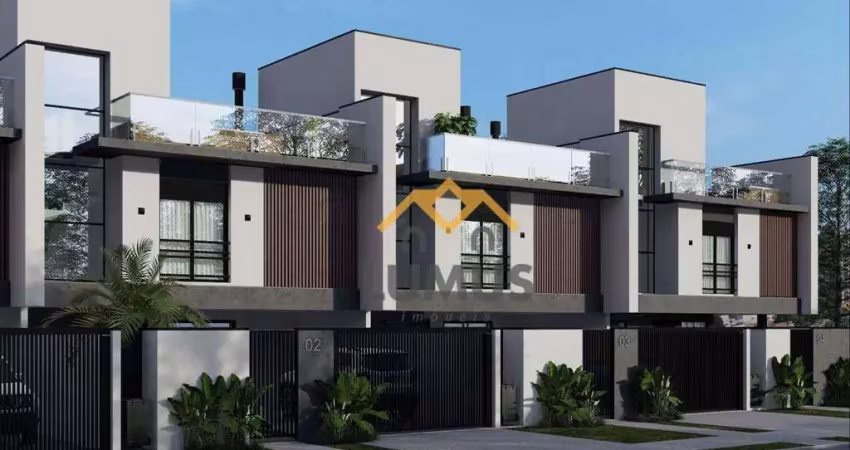 Sobrados em construção com 3 dormitórios à venda por r$ 1.050.000 - portão - curitiba/pr