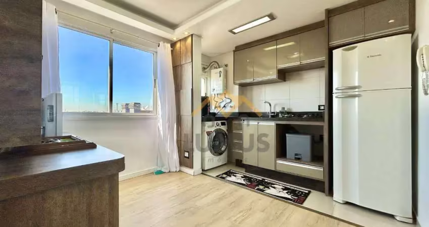 Apartamento mobiliado com 1 dormitório à venda, 35 m² por r$ 280.000 - portão - curitiba/pr